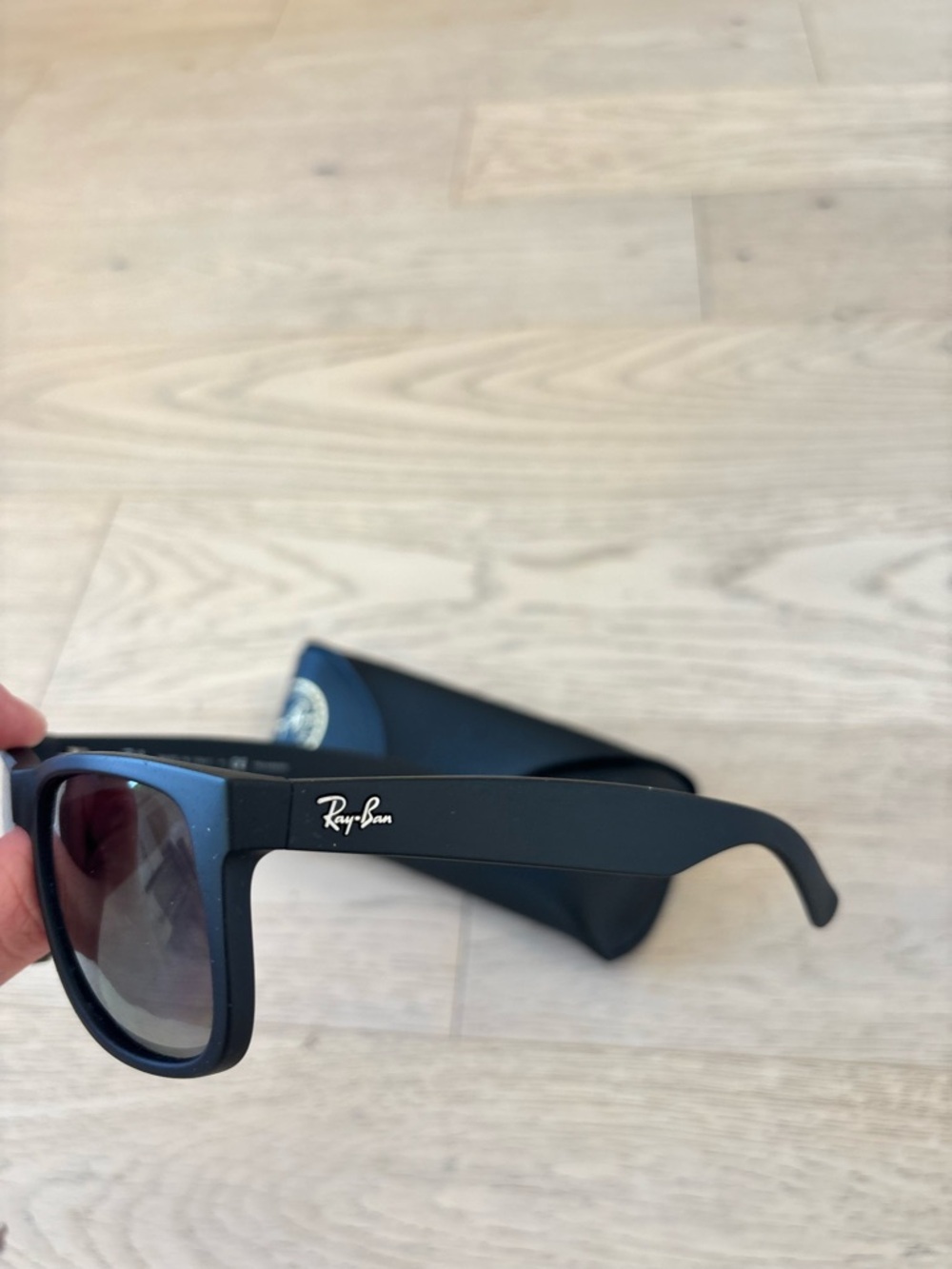 Ray-Ban Justin Style Matte Black Sunglasses - Picture 4 of 4
